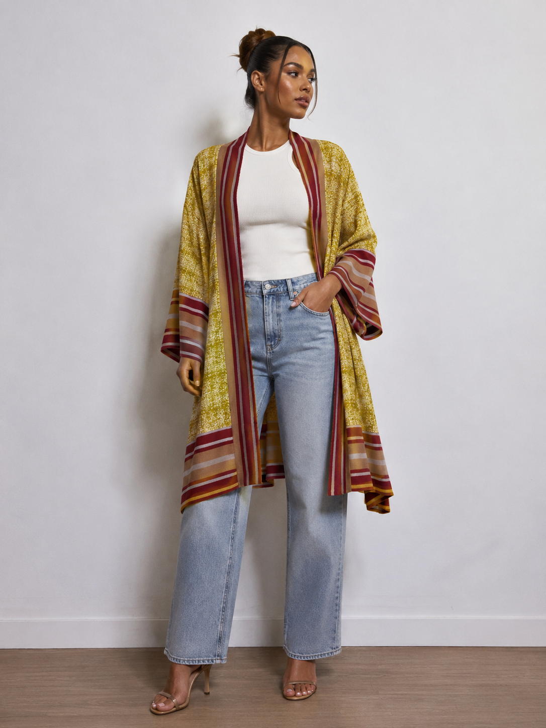 Kimono Asooké - Jaune