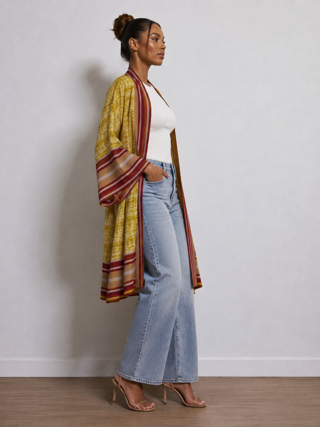 Kimono Asooké - Jaune